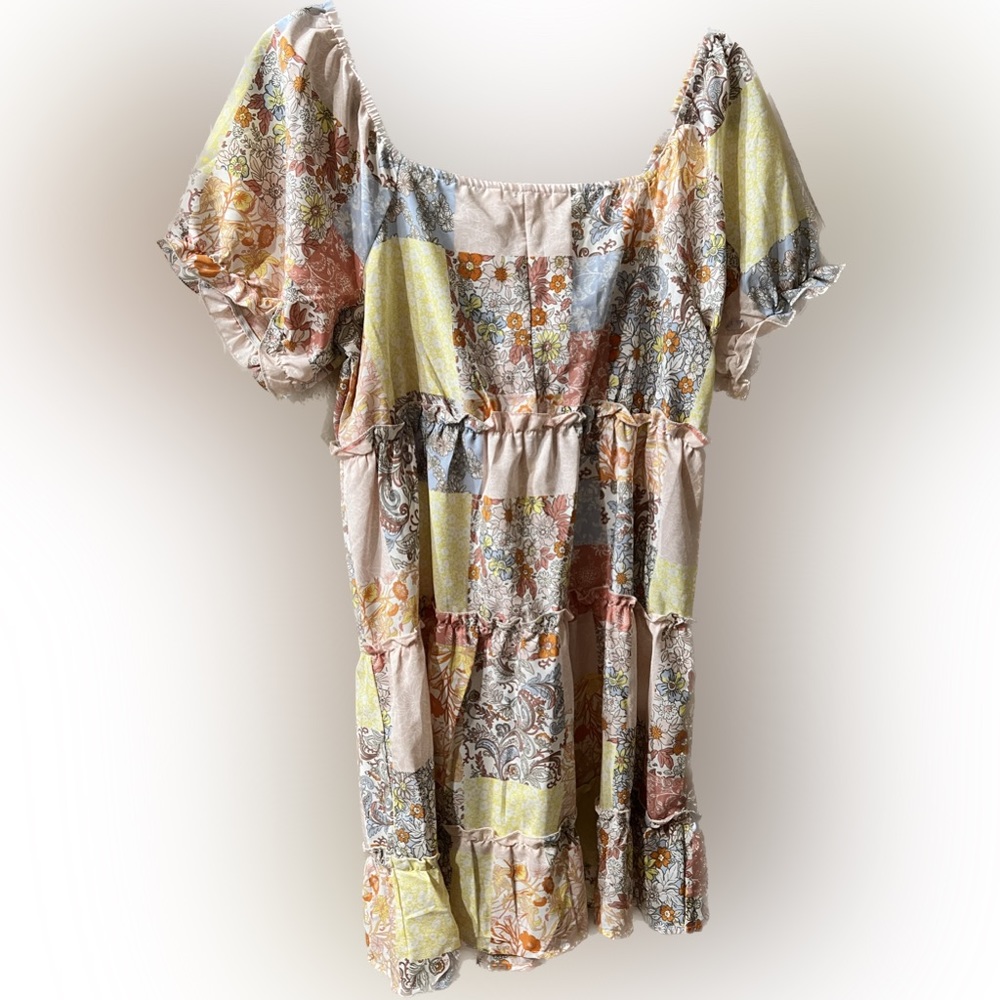 #39 Indulge Boho Short multicolored dress